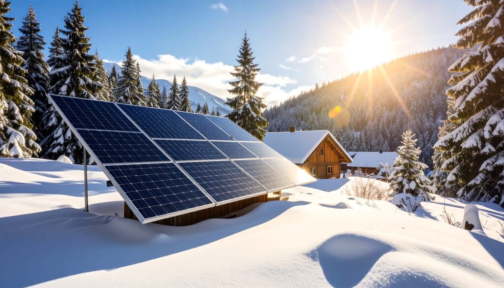 Solar power in winter